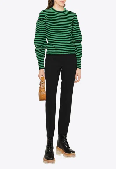 P.a.r.o.s.h Fine Knit Slim-leg Pants In Black