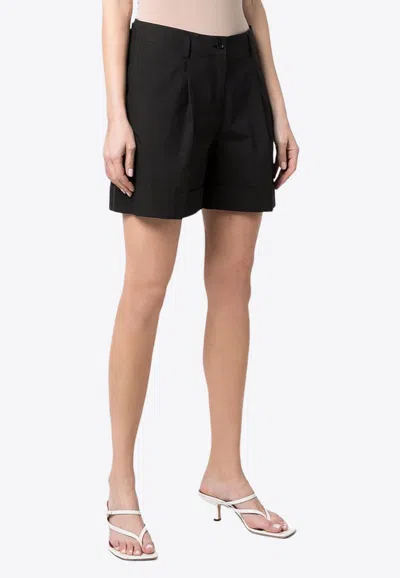 P.a.r.o.s.h Tailored Pleated Shorts In Black