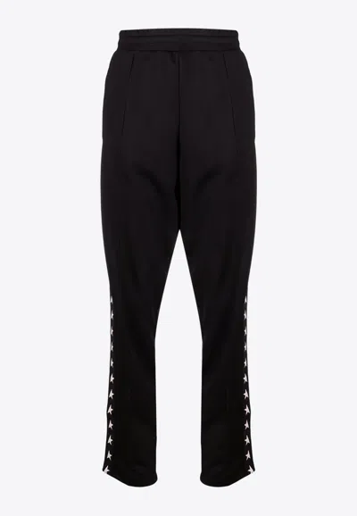 Golden Goose Db Star Print Track Pants In Black