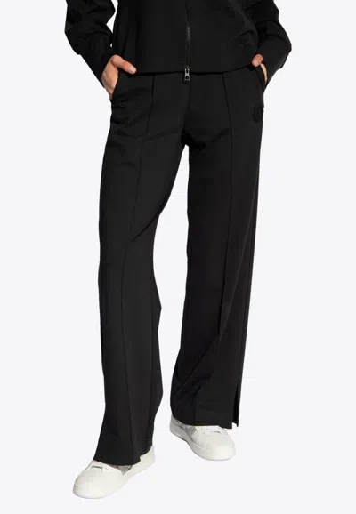 Moncler Logo-patched Track Pants In Navy