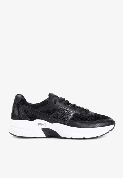 Givenchy Nfnty-52 Runners In Synthetic Leather And Mesh In Black