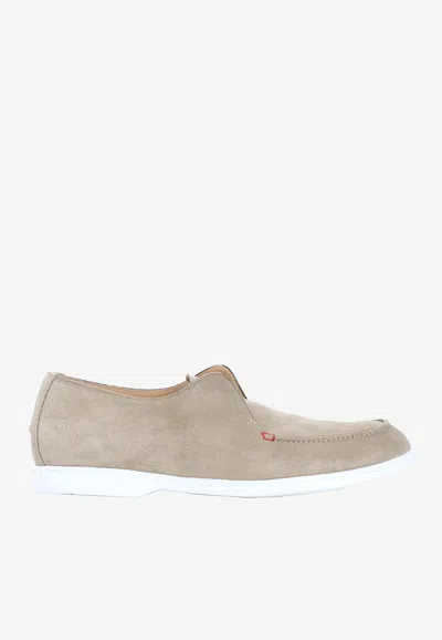 Kiton Lace-up In Beige