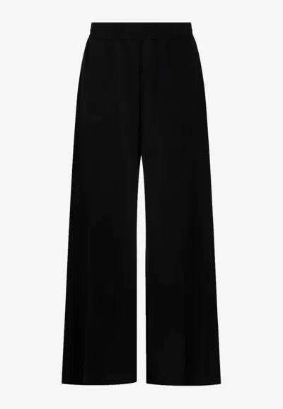 Fabiana Filippi Drawstring Wide-leg Casual Pants In Black