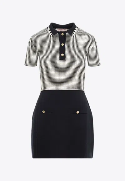 Valentino Multicolor Cotton Mini Dress In Multicolor