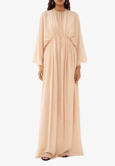 Chloé Sequin-embellished Maxi Dress In Pink
