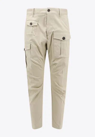 Dsquared2 Cargo Pants In Beige