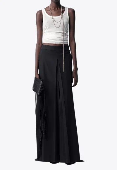 Ann Demeulemeester Mara Wrinkled Tank Top In White