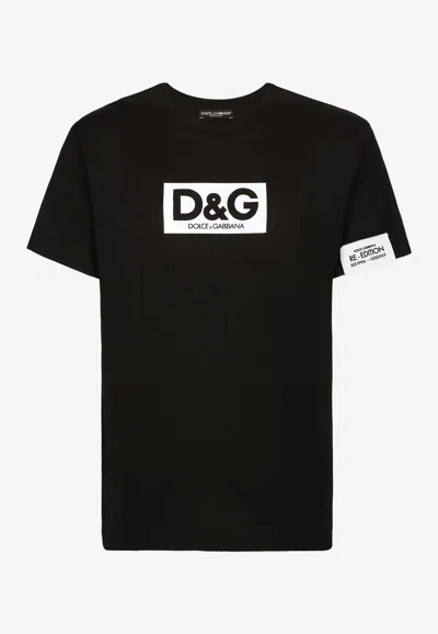 Dolce & Gabbana Logo-decorated T-shirt In Black