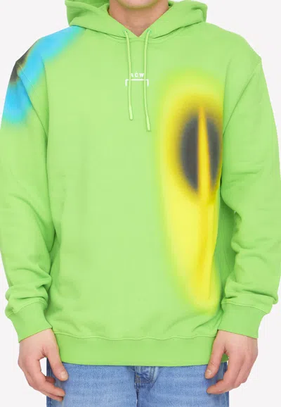 A-cold-wall* Hypergraphic Hoodie In Green