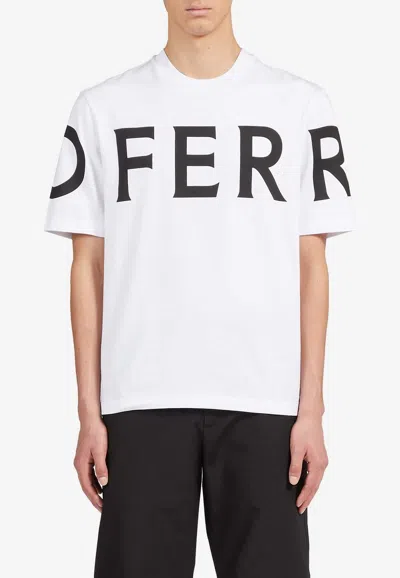 Ferragamo White Oversize Cotton T-shirt In White