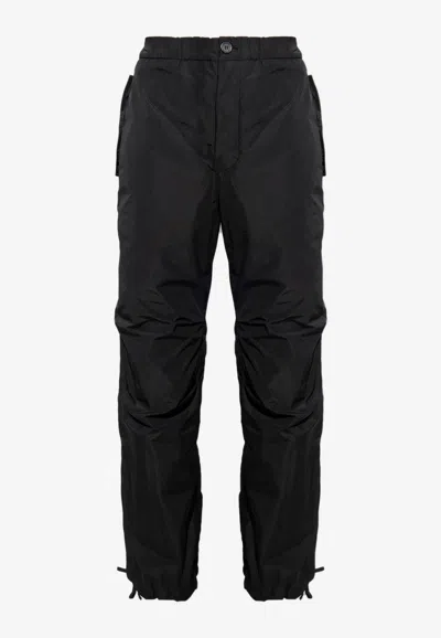 Ferragamo Track Pants In Tech Fabric In Black