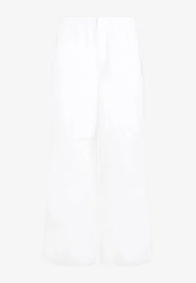 Jil Sander Straight-leg Pants In White