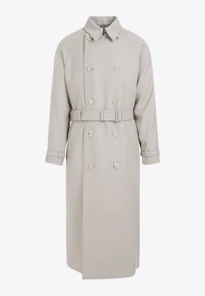Prada Coats In Taupe