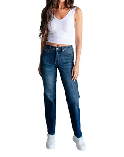 JUDY BLUE MURIEL CLASSIC STRAIGHT JEANS IN DARK WASH 