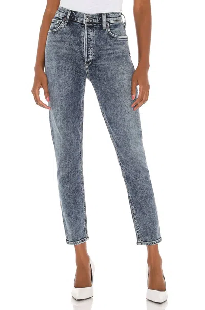 Agolde Nico High Rise Slim Jean In Retreat In Multi
