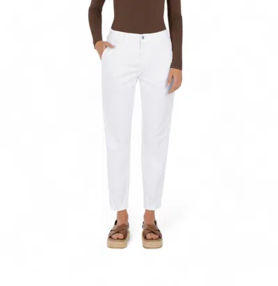 Mac Chino Turn Up Pant In White In White