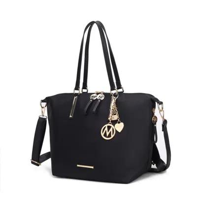Mkf Collection By Mia K Layla Solid Tote + Backpack In Black
