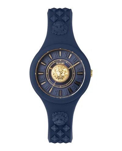 Versus Fire Island Lion Strap Watch In Multi