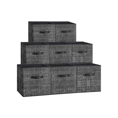 Breebe Set Of 8 Storage Cubes L Ink Black