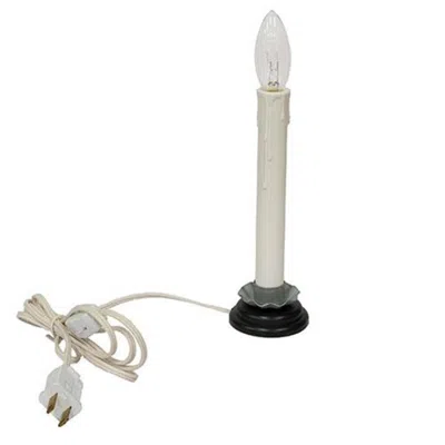 Homegifo 7" White Electric Candle Lamp