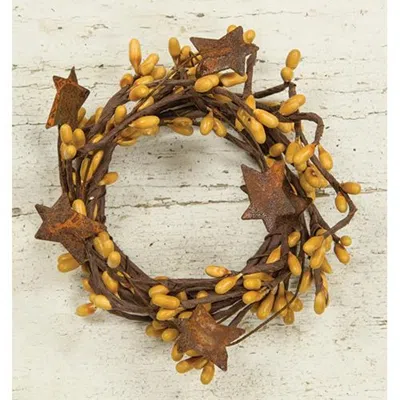 Homegifo Pip Berry Ring With Stars Old Gold 2"