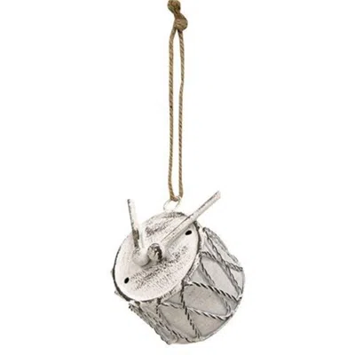 Homegifo Shabby Chic Metal Drum Ornament
