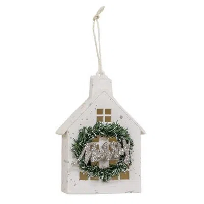 Homegifo *flocked Merry House Ornament