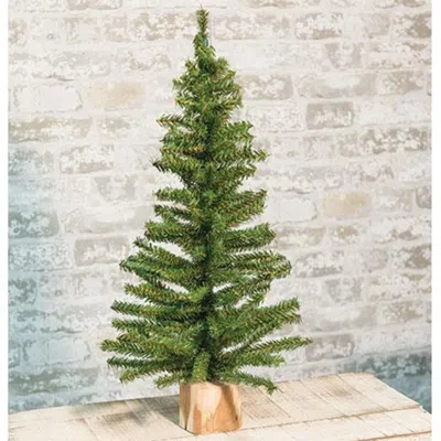 Homegifo Mini Tree W/wood Base 24"