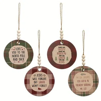Homegifo Love You To The North Pole And Back Beaded Ornament 4 Asstd.