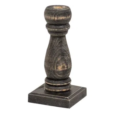 Homegifo Medium Black Spindle Flower Holder