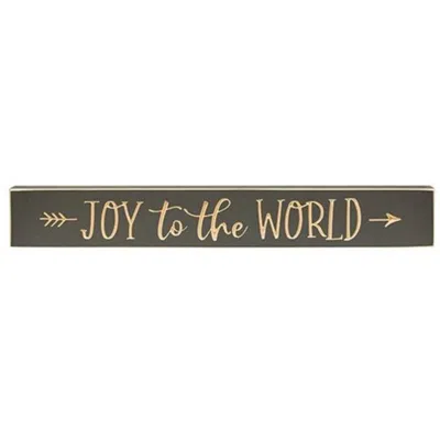 Homegifo *joy To The World Engraved Sign 24" X 3.5"