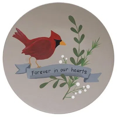 Homegifo Forever In Our Hearts Cardinal Plate