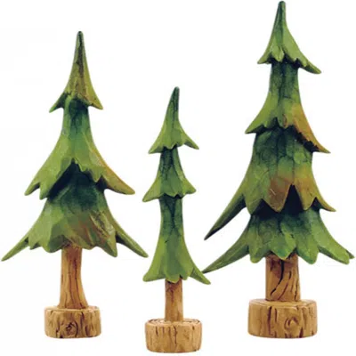 Homegifo 3/set Resin Pine Trees