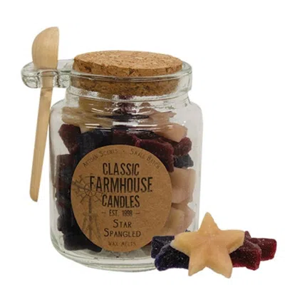 Homegifo Star Spangled Wax Melt Jar W/spoon