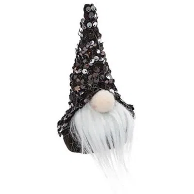 Homegifo Small Black Sequin Santa Gnome