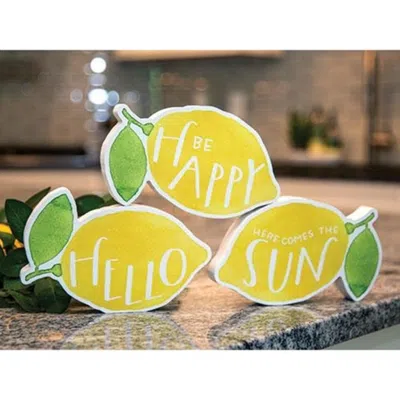 Homegifo *be Happy Chunky Lemon Sitter 3 Asstd.