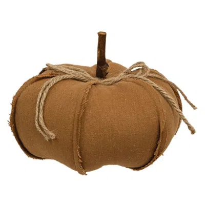 Homegifo Stuffed Autumn Pumpkin W/seams 6.5"