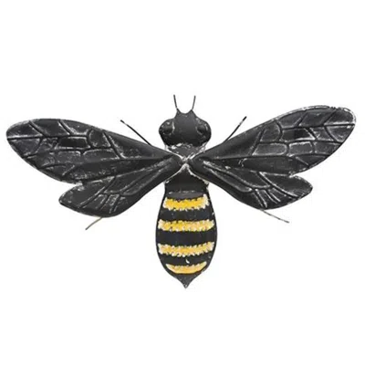 Homegifo Black Bee Metal Wall Decor