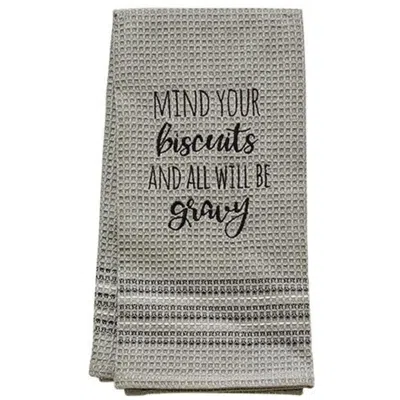 Homegifo Mind Your Biscuits Dish Towel 20x28