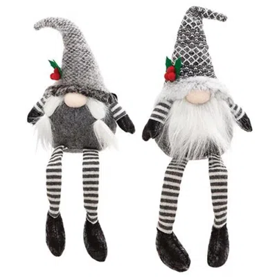 Homegifo Sm Dangle Leg Mr Or Mrs Santa Gnome 2 Asstd.