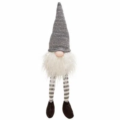Homegifo *dangle Leg Grey Hat Santa Gnome