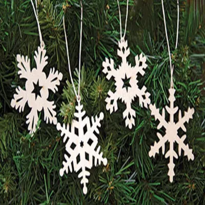 Homegifo 24/set Snowflake Ornaments