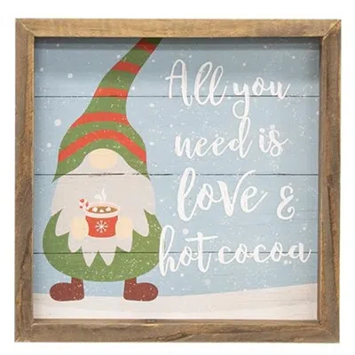 Homegifo *hot Cocoa Gnome Slat Frame