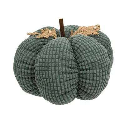 Homegifo Teal Waffle Weave Pumpkin Large