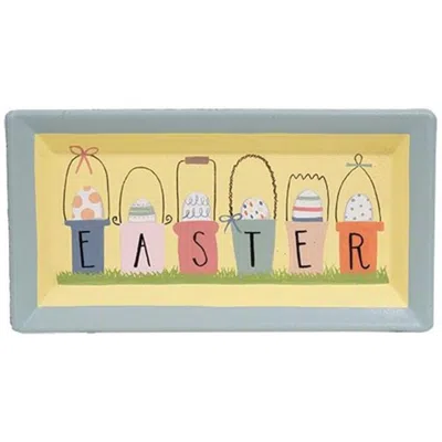 Homegifo Easter Egg Buckets Rectangle Tray