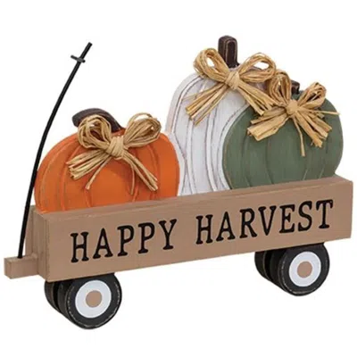 Homegifo Happy Harvest Pumpkin Wagon Sitter