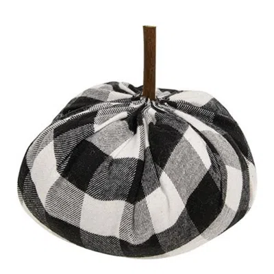 Homegifo *black & White Buffalo Check Stuffed Pumpkin 5.5"
