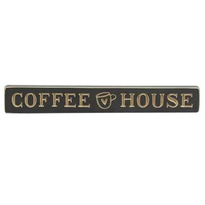 Homegifo ^^coffee House W/heart Cup Engraved Block 12"