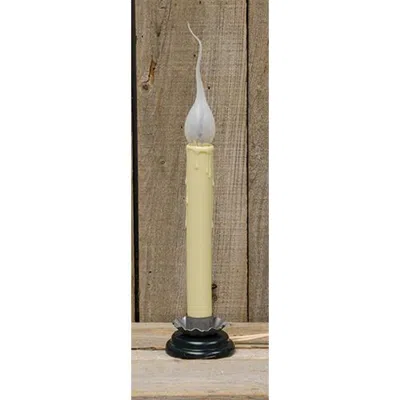 Homegifo 7" Antiqued Finish Flicker Electric Candle Lamp