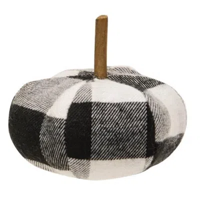 Homegifo *black & White Buffalo Check Stuffed Pumpkin 3"